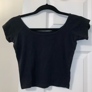 Black crop top